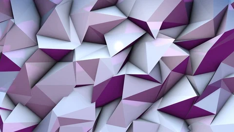 Motion animation background 3D render moving wall triangle pattern Video stock 89395384