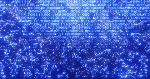 Motion Animation of binary code symbols 0 and 1 Stock Footage 233711040