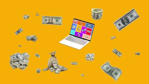 Motion animation of dollars. Video stock 201553527