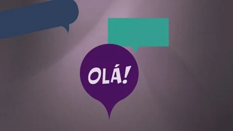 Motion animation featuring the word hello in various languages. Video stock 315760181