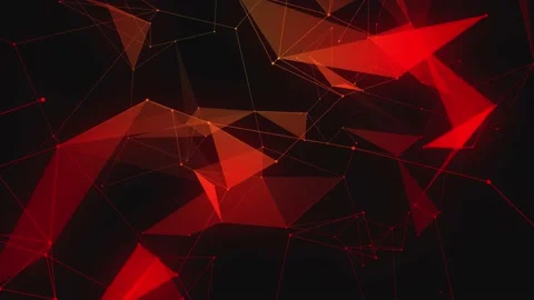 Motion animation of geometric shapes. Plexus effect. 4k Stock Footage 155344412