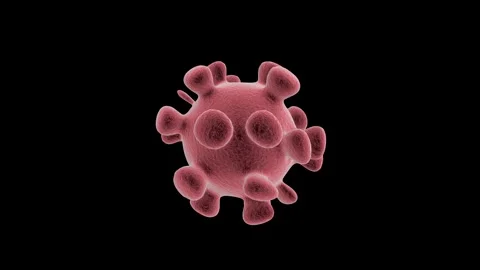Motion animation, virus Stock Footage 244135468