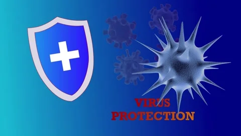 Motion animation, virus Stock Footage 244137988