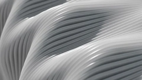 Motion animation of white curved Stock Footage 229767889