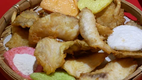 Motion of appetizers on table inside Chinese restaurant Stock Footage 98767414