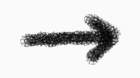 Motion Of Arrow Symbol On White Background Stock Footage 324862310