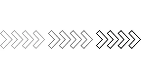 Motion arrows 4k animated video Stock Footage 273153815