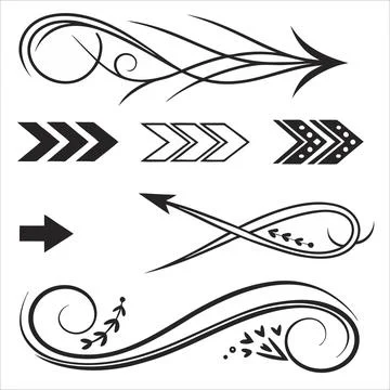 Motion arrows direction flow vector illustration Stock Illustration