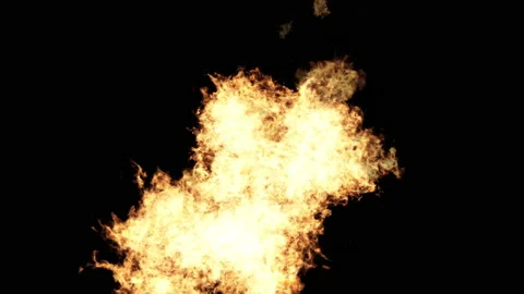Motion Background-111- isolated burning fire Stock-Footage 139385252