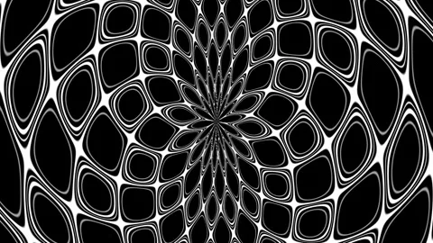 Motion background with animated black and white geometric forms Stock Footage 300798114