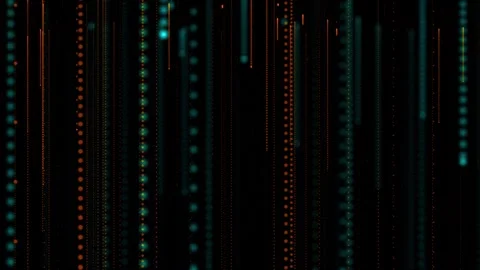 Motion background animation with a fast moving stream of flowing blue fiber Stock Footage 308400248