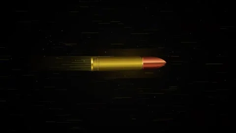 Motion Background of Bullet  Stock Footage 345593722