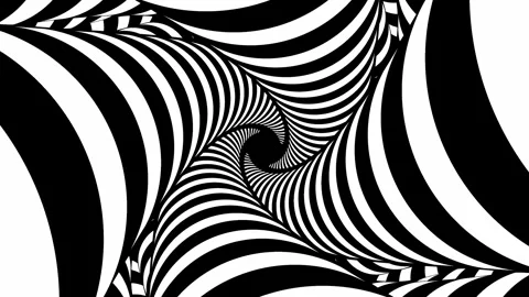 Motion background with collapsing black and white zebra segments Stock Footage 295106648