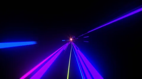 Motion Background Cyber Tunnel Stock Footage 198456271