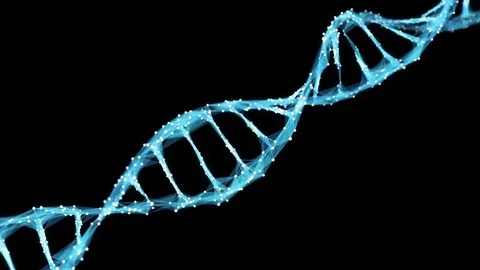 Motion Background Digital Polygon Plexus DNA molecule 4k Loop Alpha Matte Stock Footage 75810951