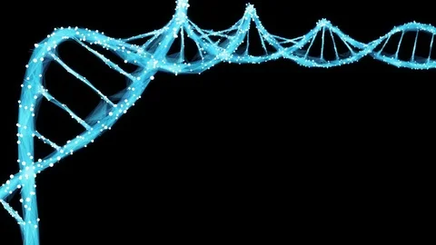 Motion Background Digital Polygon Plexus DNA molecule 4k Loop Alpha Matte Stock Footage 75813163
