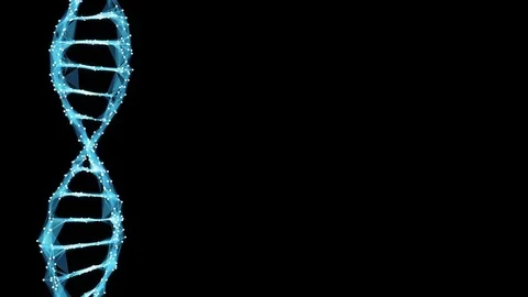 Motion Background Digital Polygon Plexus DNA molecule 4k Loop Alpha Matte Stock Footage 75815739