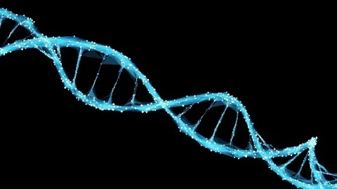 Motion Background Digital Polygon Plexus DNA molecule 4k Loop Alpha Matte Stock Footage 75830006