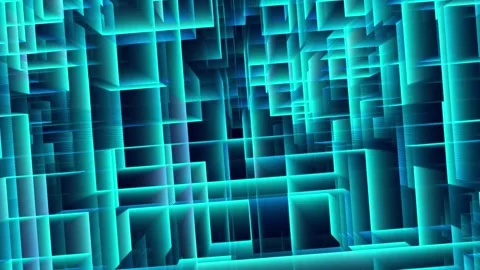 Motion background of dimensional space world like entering another universe Stock-Footage 308840951