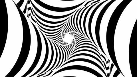 Motion background with expanding black and white zebra segments Stock Footage 295109397