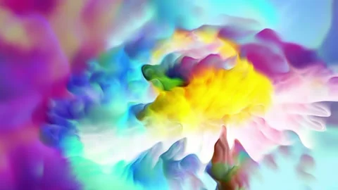 Motion background features a colorful abstract flower art background Stock Footage 160656434