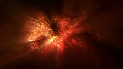 Motion background features a explosive background made of glowing fire like 動画素材 160655492