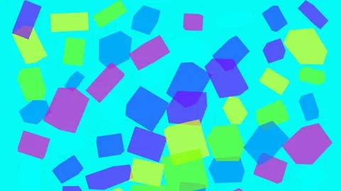 Motion background features a whimsical array of semi-transparent Stock Footage 337859219