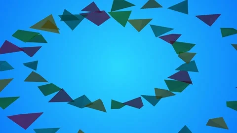 Motion background featuring colorful translucent triangles 스톡 동영상 338387948