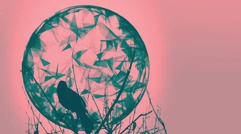 Motion background featuring a raven Stock Footage 42916449
