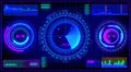 Motion background, futuristic digital technological interface. 4k or 4k+ Resolution
