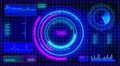 Motion background, futuristic digital technological interface. 4k or 4k+ Resolution