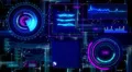 Motion background, futuristic digital technological interface. 4k or 4k+ Resolution