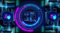 Motion background, futuristic digital technological interface. 4k or 4k+ Resolution