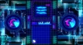 Motion background, futuristic digital technological interface. 4k or 4k+ Resolution