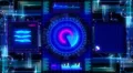 Motion background, futuristic digital technological interface. 4k or 4k+ Resolution
