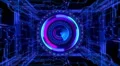 Motion background, futuristic digital technological interface. 4k or 4k+ Resolution