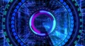 Motion background, futuristic digital technological interface. 4k or 4k+ Resolution