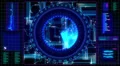 Motion background, futuristic digital technological interface. 4k or 4k+ Resolution