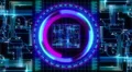 Motion background, futuristic digital technological interface. 4k or 4k+ Resolution