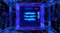 Motion background, futuristic digital technological interface. 4k or 4k+ Resolution
