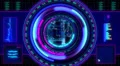 Motion background, futuristic digital technological interface. 4k or 4k+ Resolution