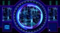 Motion background, futuristic digital technological interface. 4k or 4k+ Resolution