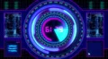 Motion background, futuristic digital technological interface. 4k or 4k+ Resolution