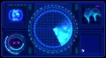 Motion background, futuristic digital technological interface. 4k or 4k+ Resolution