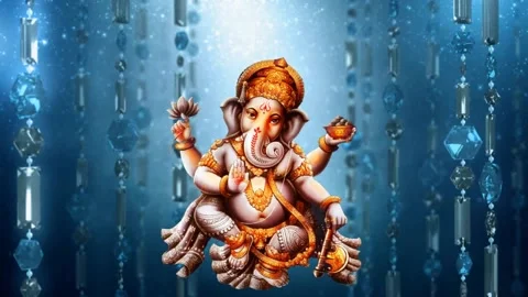 Motion Background Ganpati 20 Stock Footage 158924414