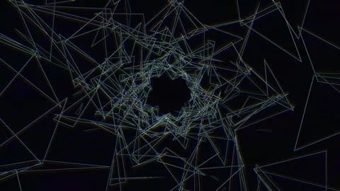 Motion background with geometric lines for live visuals Stock Footage 340575176