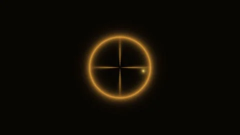 Motion background with glowing circle and lines in black Stock Footage 340736415