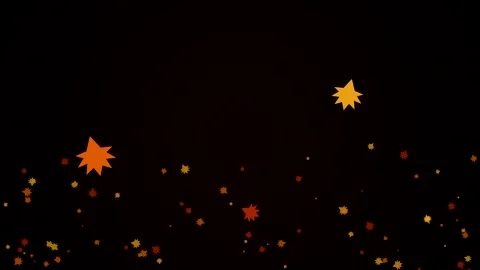 Motion background with glowing orange particles Video stock 347134896
