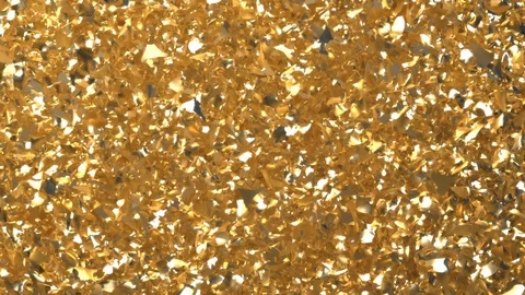 Motion Background of Gold Pieces 스톡 동영상 128564161