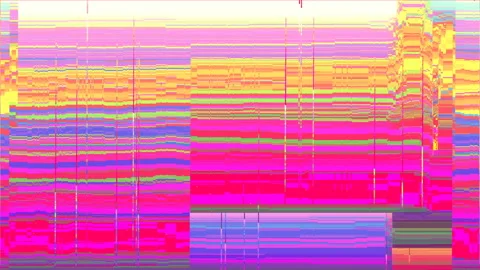 Motion of background with grainy effect. Error on the test signal. Video stock 116182614